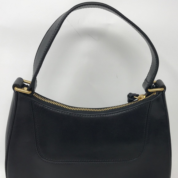 Loeffler Randall Greta Leather Shoulder Bag, Size M - Black/Gold Women's - Picture 11 of 16